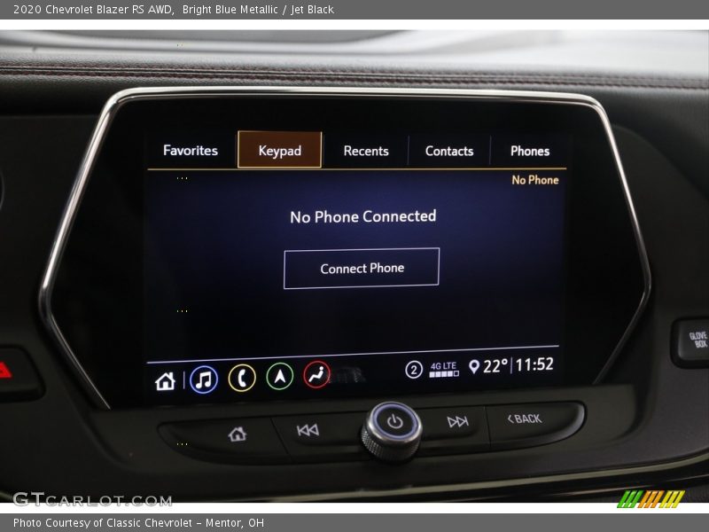 Bright Blue Metallic / Jet Black 2020 Chevrolet Blazer RS AWD