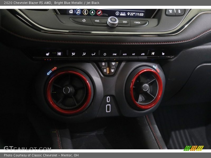 Bright Blue Metallic / Jet Black 2020 Chevrolet Blazer RS AWD