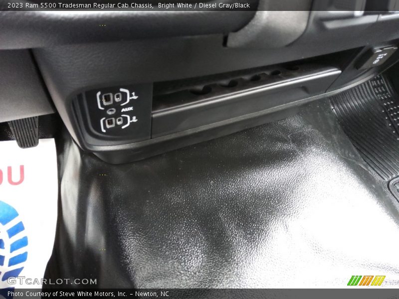 Bright White / Diesel Gray/Black 2023 Ram 5500 Tradesman Regular Cab Chassis