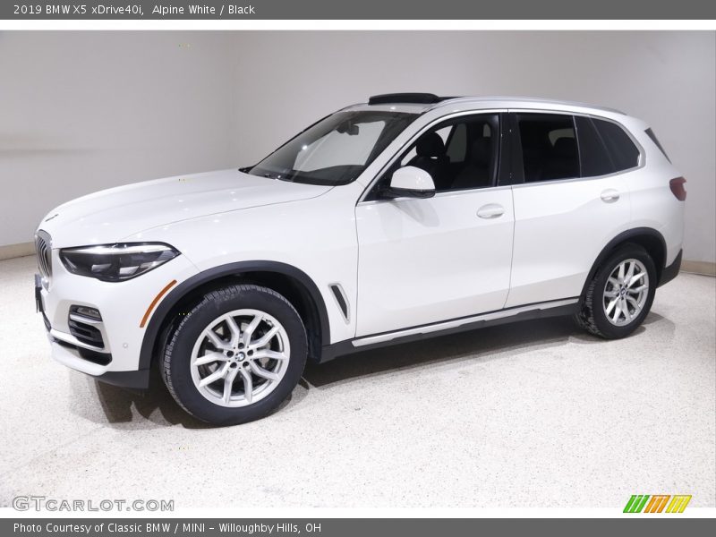 Alpine White / Black 2019 BMW X5 xDrive40i