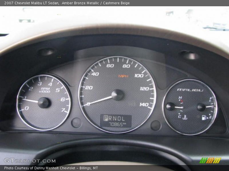 Amber Bronze Metallic / Cashmere Beige 2007 Chevrolet Malibu LT Sedan