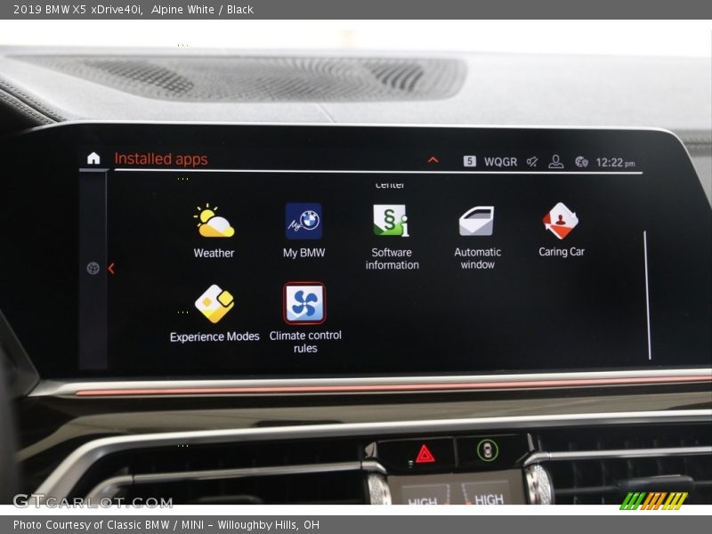 Alpine White / Black 2019 BMW X5 xDrive40i