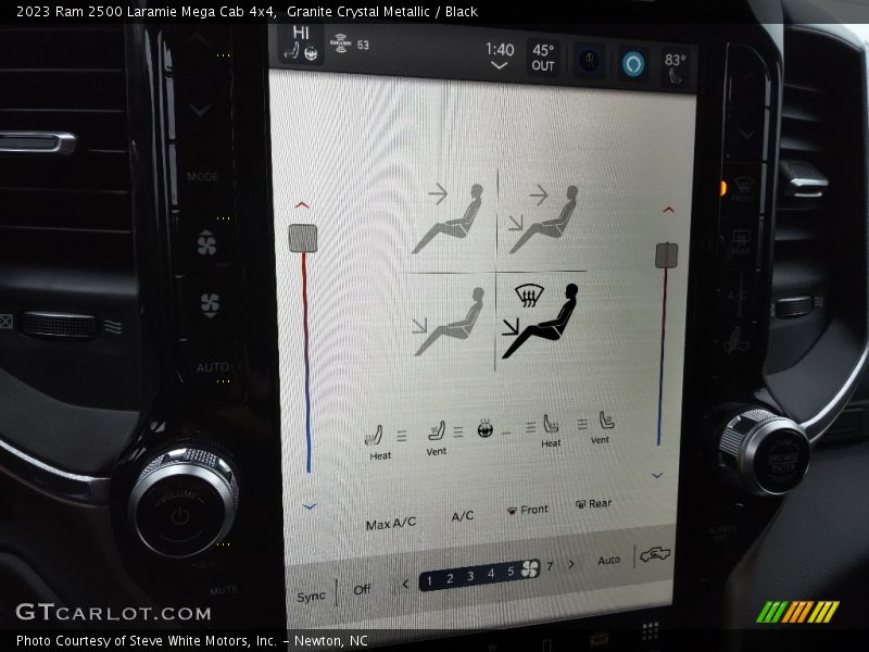 Controls of 2023 2500 Laramie Mega Cab 4x4
