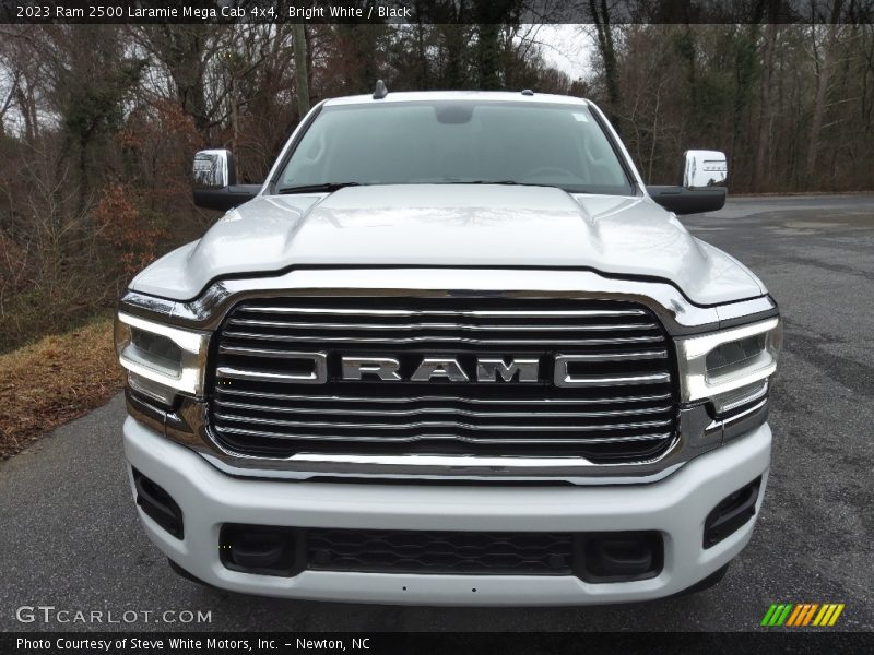 Bright White / Black 2023 Ram 2500 Laramie Mega Cab 4x4