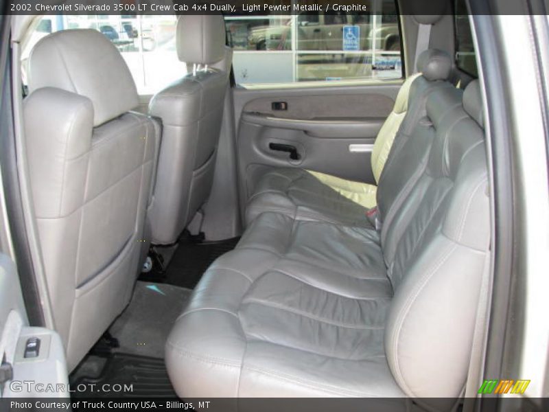 Light Pewter Metallic / Graphite 2002 Chevrolet Silverado 3500 LT Crew Cab 4x4 Dually