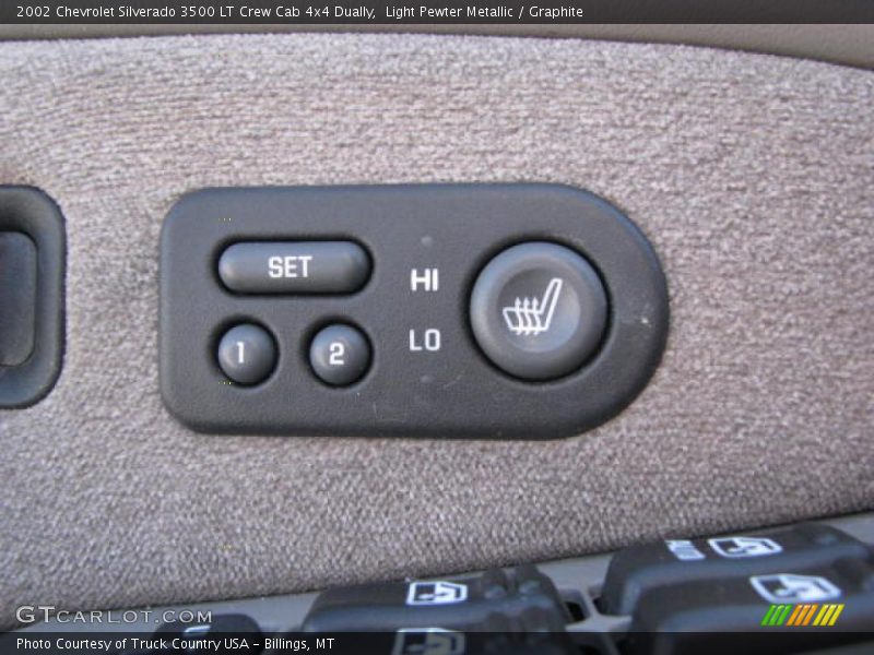 Light Pewter Metallic / Graphite 2002 Chevrolet Silverado 3500 LT Crew Cab 4x4 Dually