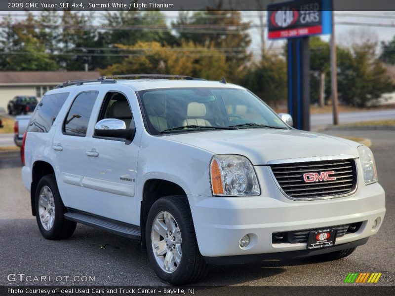 Summit White / Light Titanium 2008 GMC Yukon SLT 4x4