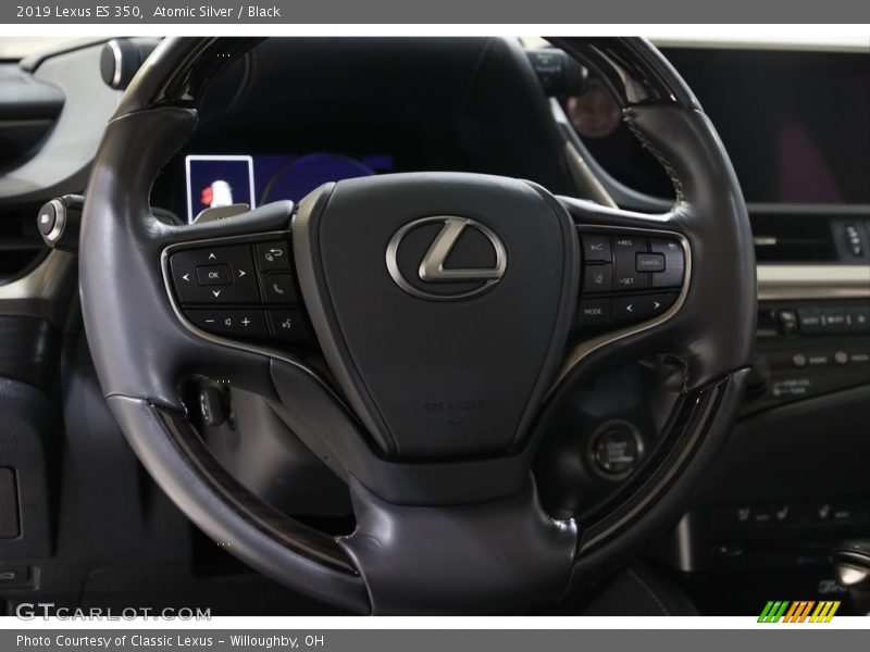 Atomic Silver / Black 2019 Lexus ES 350