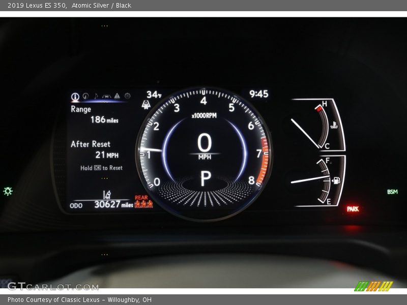 Atomic Silver / Black 2019 Lexus ES 350
