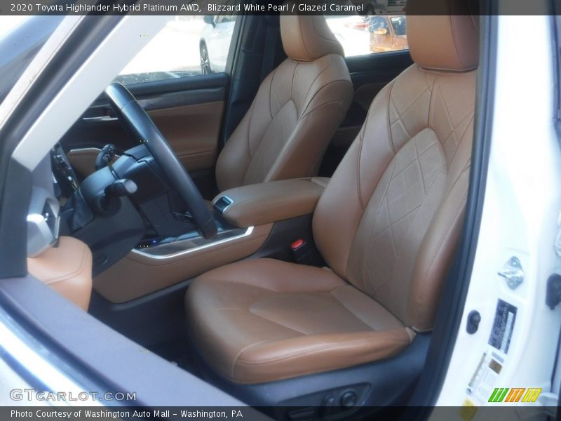 Front Seat of 2020 Highlander Hybrid Platinum AWD