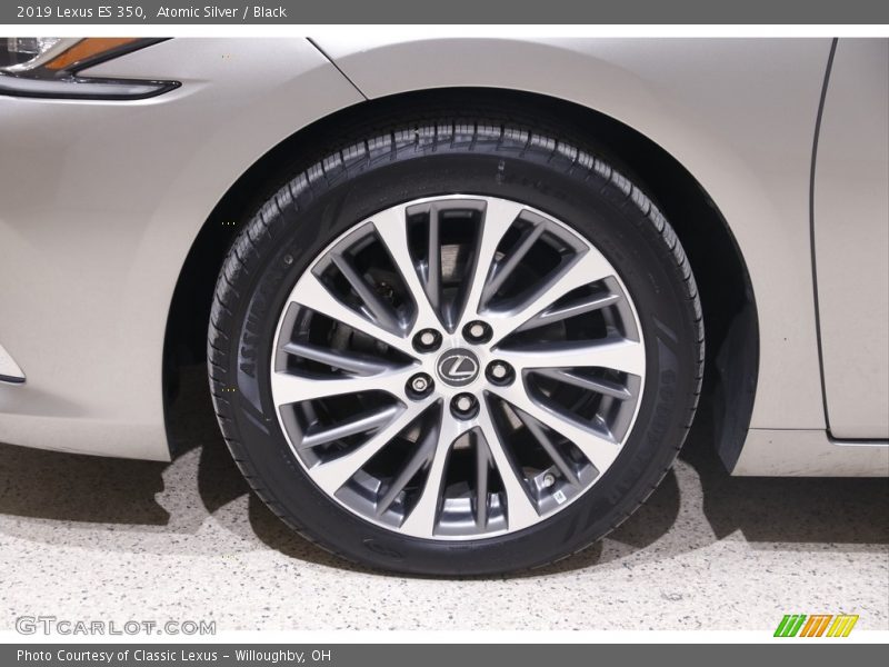 Atomic Silver / Black 2019 Lexus ES 350