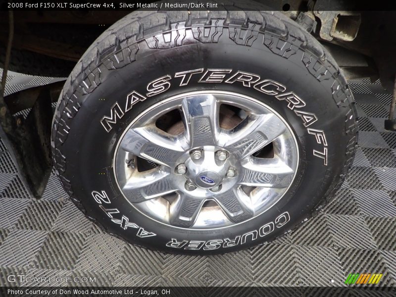 Silver Metallic / Medium/Dark Flint 2008 Ford F150 XLT SuperCrew 4x4