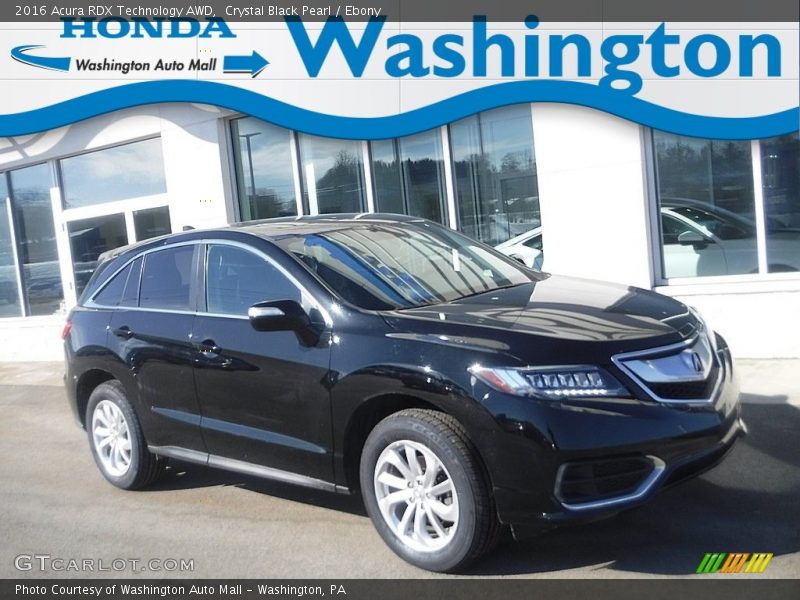 Crystal Black Pearl / Ebony 2016 Acura RDX Technology AWD
