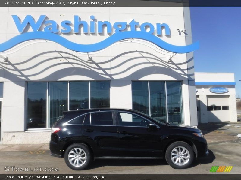 Crystal Black Pearl / Ebony 2016 Acura RDX Technology AWD