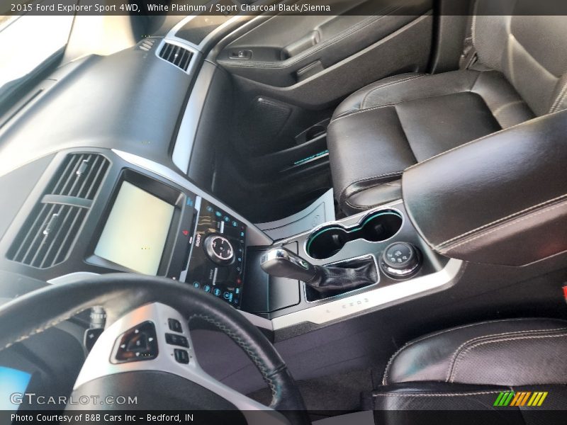White Platinum / Sport Charcoal Black/Sienna 2015 Ford Explorer Sport 4WD