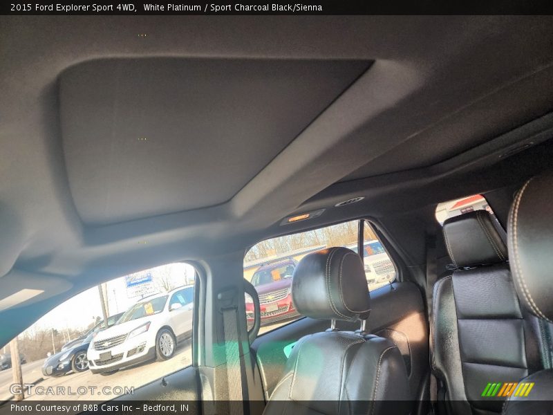 White Platinum / Sport Charcoal Black/Sienna 2015 Ford Explorer Sport 4WD
