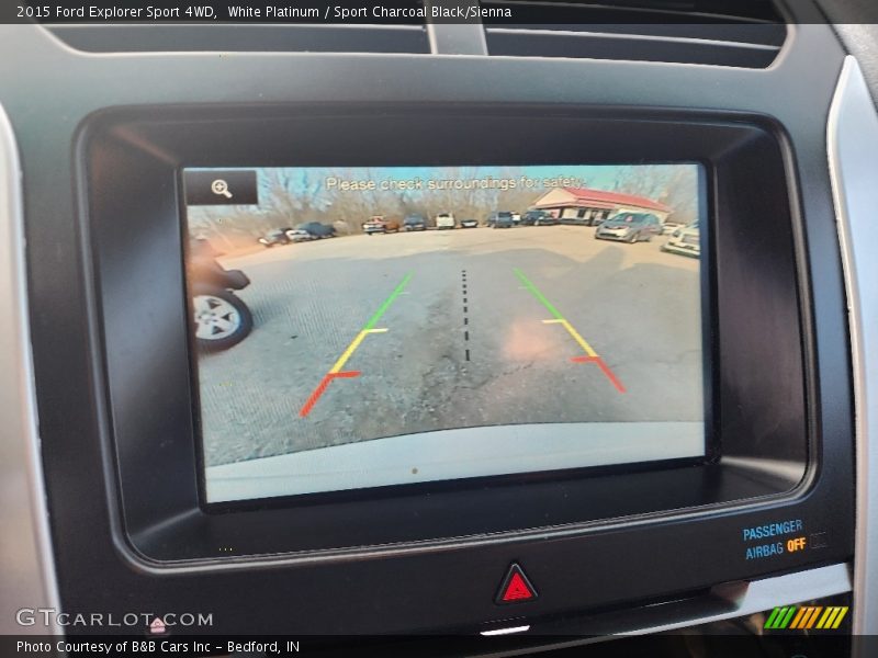 White Platinum / Sport Charcoal Black/Sienna 2015 Ford Explorer Sport 4WD