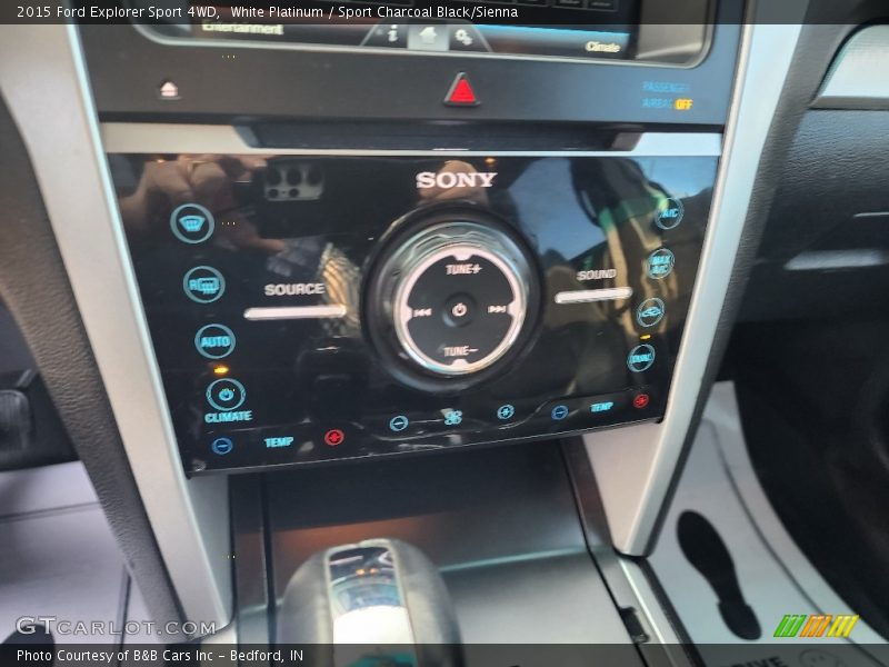 White Platinum / Sport Charcoal Black/Sienna 2015 Ford Explorer Sport 4WD