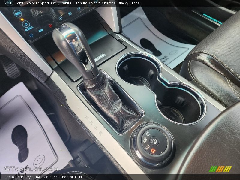 White Platinum / Sport Charcoal Black/Sienna 2015 Ford Explorer Sport 4WD