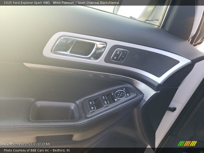 White Platinum / Sport Charcoal Black/Sienna 2015 Ford Explorer Sport 4WD