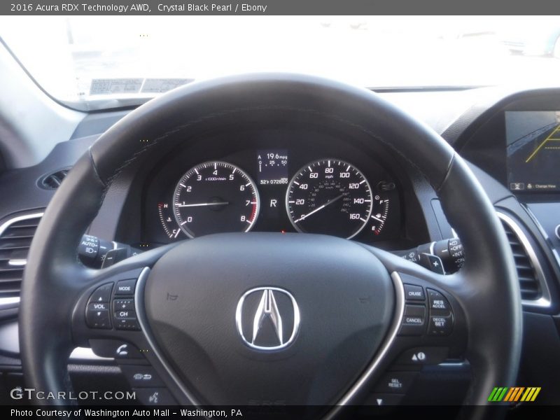 Crystal Black Pearl / Ebony 2016 Acura RDX Technology AWD