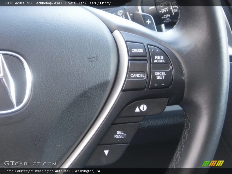 Controls of 2016 RDX Technology AWD