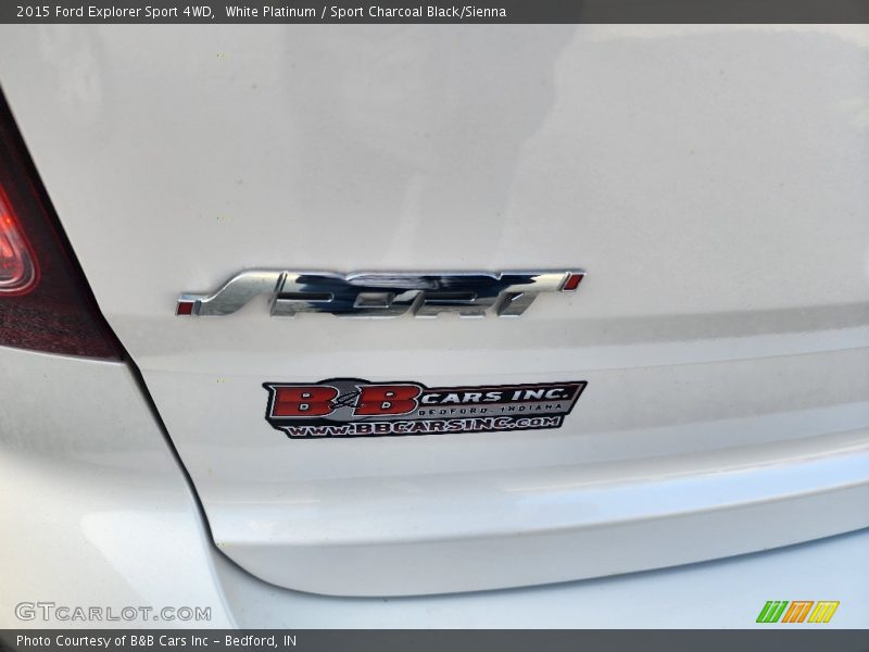 White Platinum / Sport Charcoal Black/Sienna 2015 Ford Explorer Sport 4WD