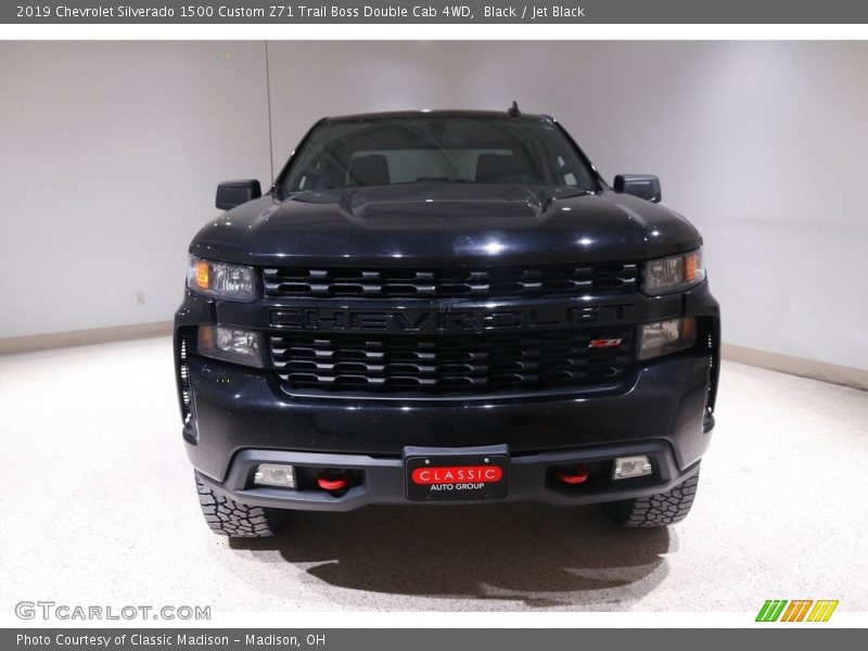 Black / Jet Black 2019 Chevrolet Silverado 1500 Custom Z71 Trail Boss Double Cab 4WD