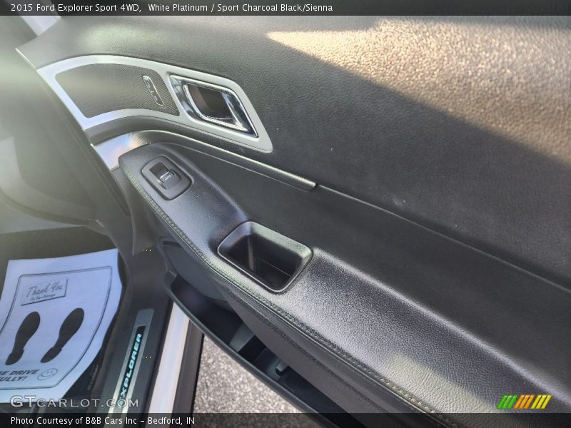 White Platinum / Sport Charcoal Black/Sienna 2015 Ford Explorer Sport 4WD