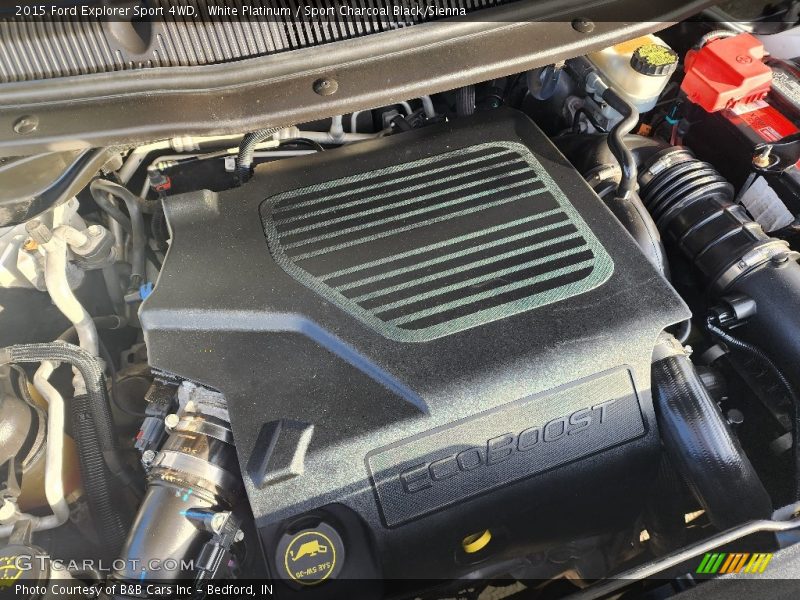 White Platinum / Sport Charcoal Black/Sienna 2015 Ford Explorer Sport 4WD