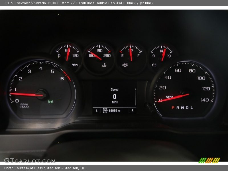 Black / Jet Black 2019 Chevrolet Silverado 1500 Custom Z71 Trail Boss Double Cab 4WD