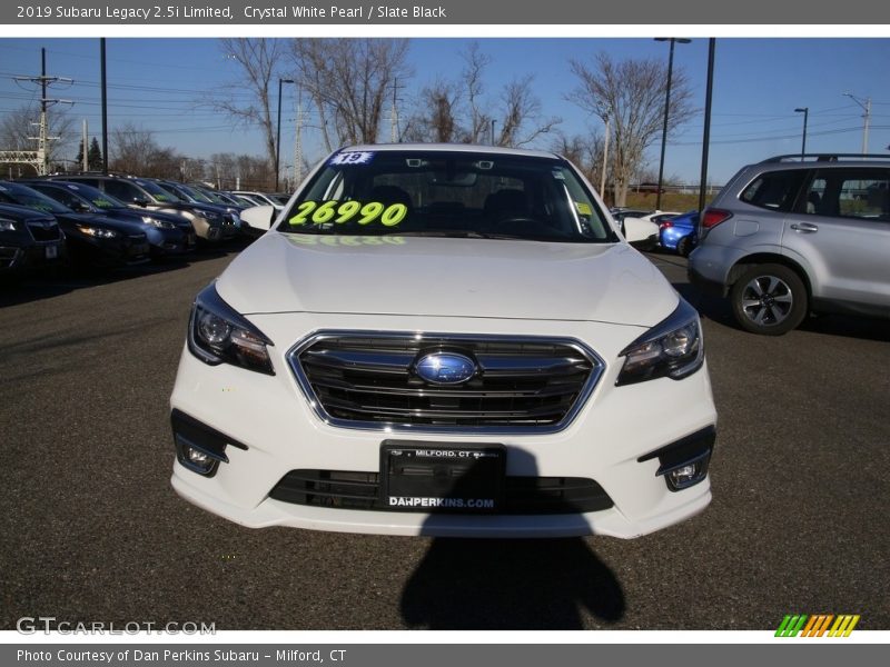 Crystal White Pearl / Slate Black 2019 Subaru Legacy 2.5i Limited