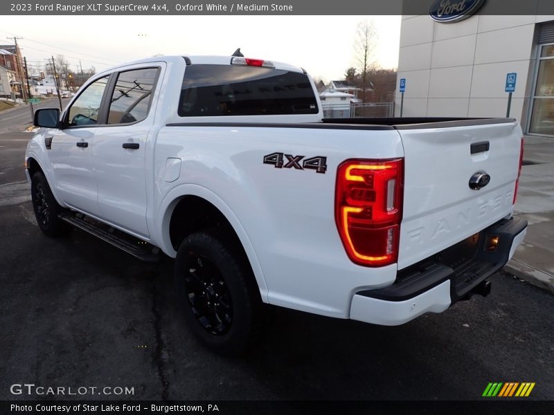 Oxford White / Medium Stone 2023 Ford Ranger XLT SuperCrew 4x4