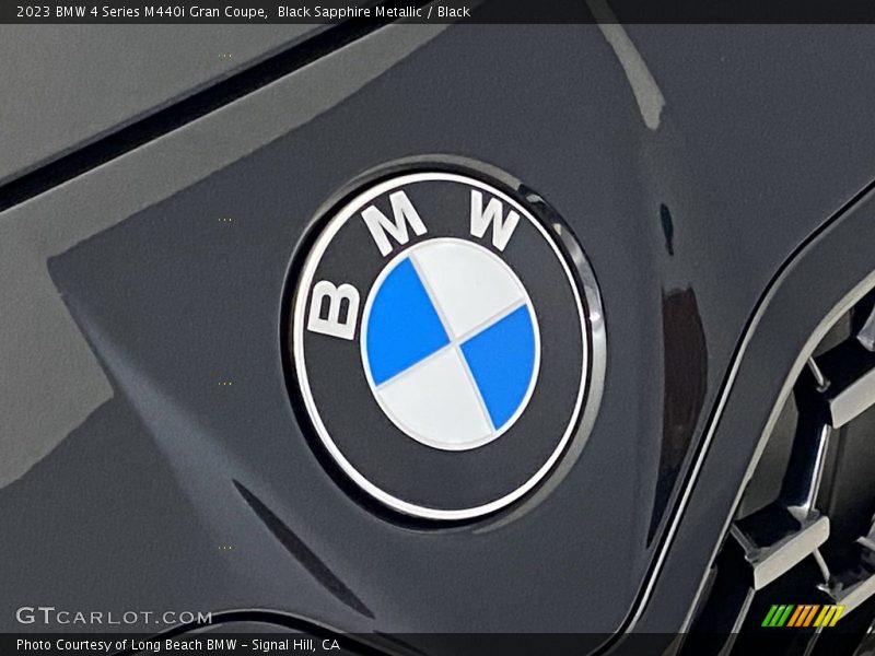 Black Sapphire Metallic / Black 2023 BMW 4 Series M440i Gran Coupe