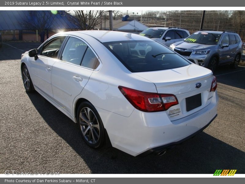 Crystal White Pearl / Slate Black 2019 Subaru Legacy 2.5i Limited