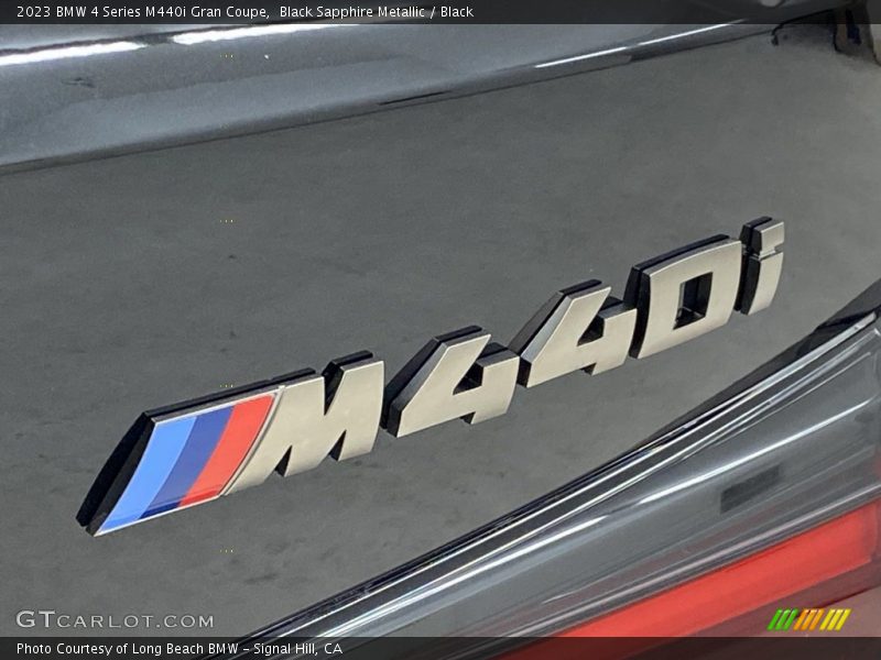 Black Sapphire Metallic / Black 2023 BMW 4 Series M440i Gran Coupe