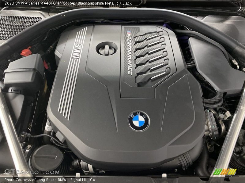 Black Sapphire Metallic / Black 2023 BMW 4 Series M440i Gran Coupe