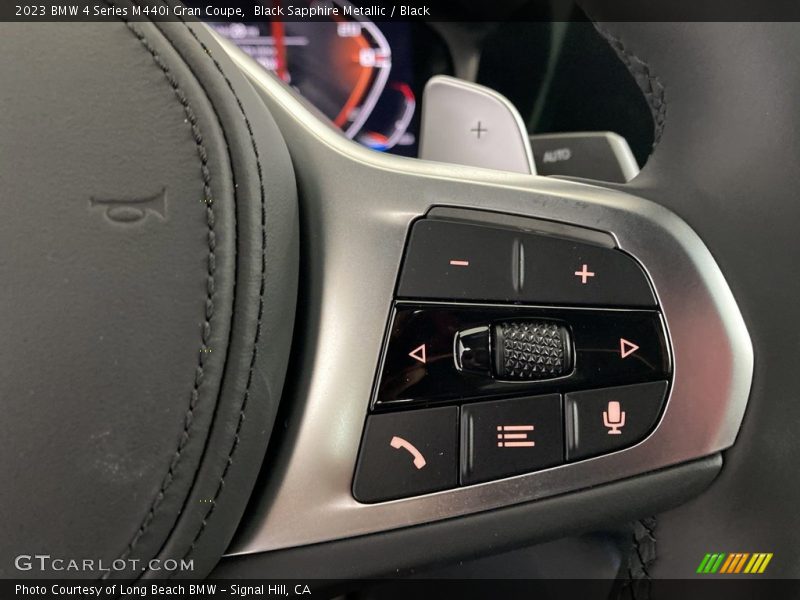 Black Sapphire Metallic / Black 2023 BMW 4 Series M440i Gran Coupe