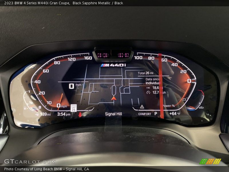 Black Sapphire Metallic / Black 2023 BMW 4 Series M440i Gran Coupe