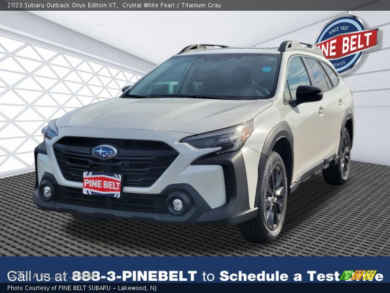 Crystal White Pearl / Titanium Gray 2023 Subaru Outback Onyx Edition XT