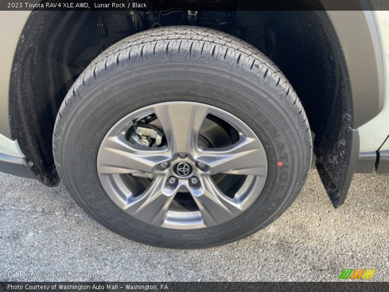 Lunar Rock / Black 2023 Toyota RAV4 XLE AWD