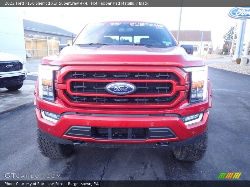 Hot Pepper Red Metallic / Black 2023 Ford F150 Sherrod XLT SuperCrew 4x4