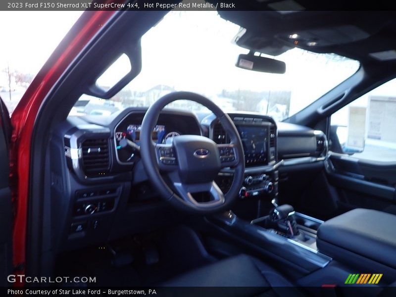 Hot Pepper Red Metallic / Black 2023 Ford F150 Sherrod XLT SuperCrew 4x4