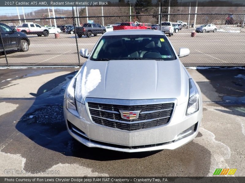 Radiant Silver Metallic / Jet Black 2017 Cadillac ATS AWD