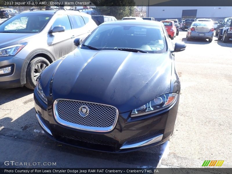 Ebony / Warm Charcoal 2013 Jaguar XF 3.0 AWD