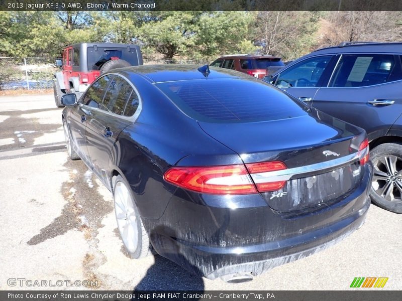Ebony / Warm Charcoal 2013 Jaguar XF 3.0 AWD