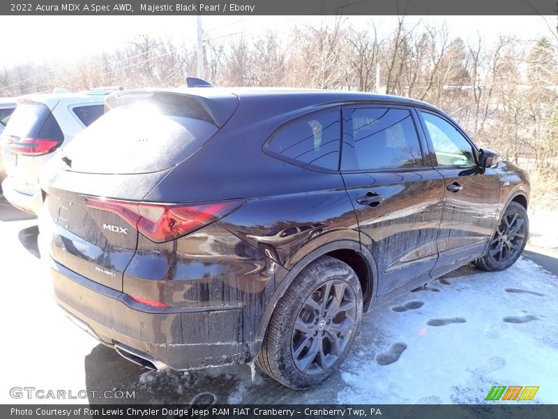 Majestic Black Pearl / Ebony 2022 Acura MDX A Spec AWD