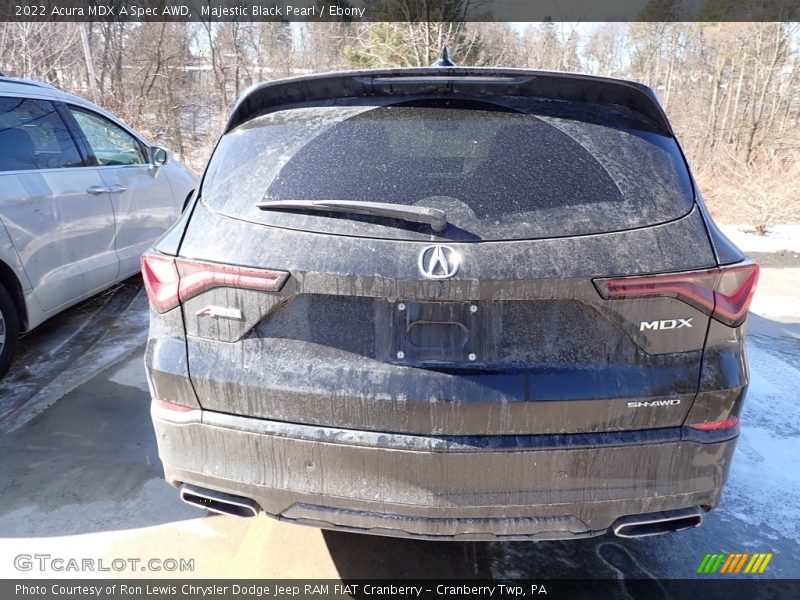 Majestic Black Pearl / Ebony 2022 Acura MDX A Spec AWD