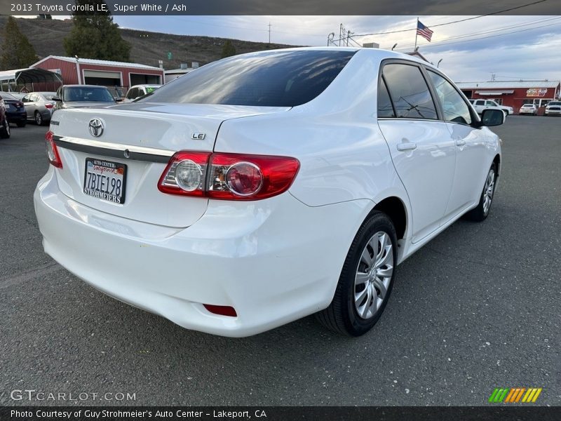 Super White / Ash 2013 Toyota Corolla LE
