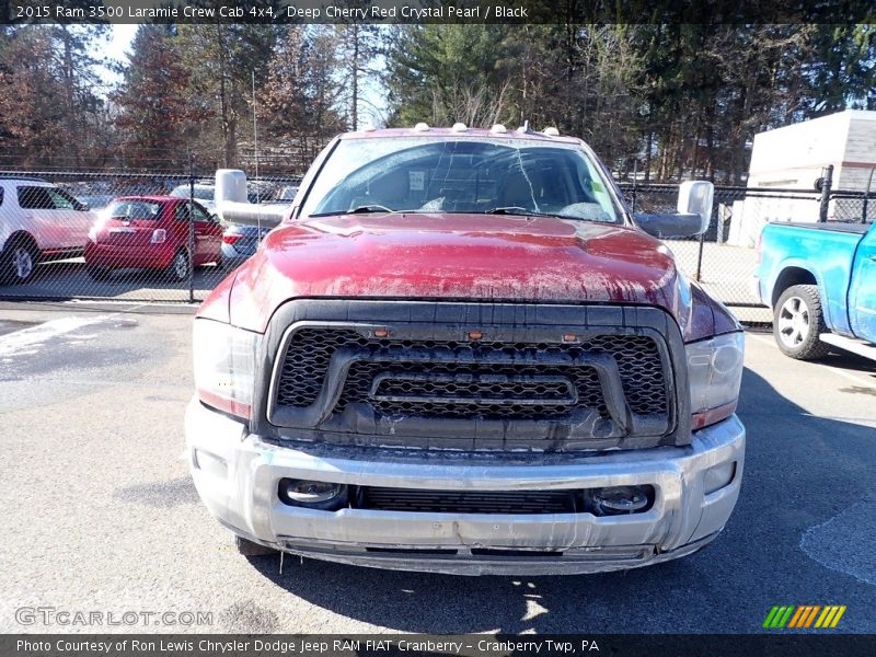 Deep Cherry Red Crystal Pearl / Black 2015 Ram 3500 Laramie Crew Cab 4x4